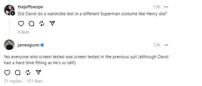 James Gunn On David Corenswet Audition For Superman Legacy