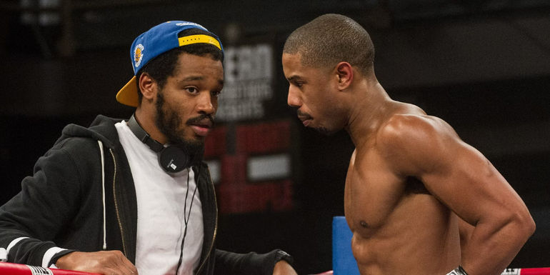 Ryan Coogler and Michael B Jordan making Creed