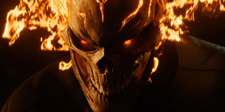 Ghost Rider's flaming skull in Agents of SHIELD