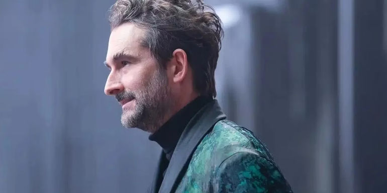 Jay Duplass as Hades smirking in the Percy Jackson TV show