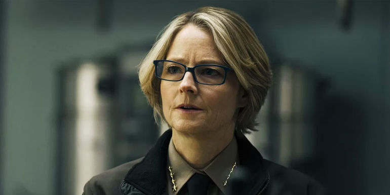 Jodie Foster in a police uniform in the True Detective Night Country