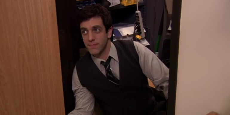 Jim makes Ryan work inside closet