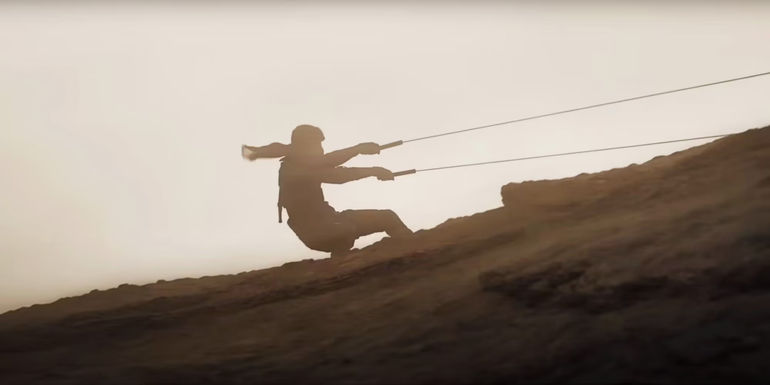 Paul Atreides rides a sandworm in Dune 2's trailer.