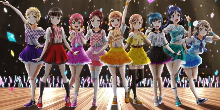 Love Live! Sunshine!! - Aqours on stage thanking their fans
