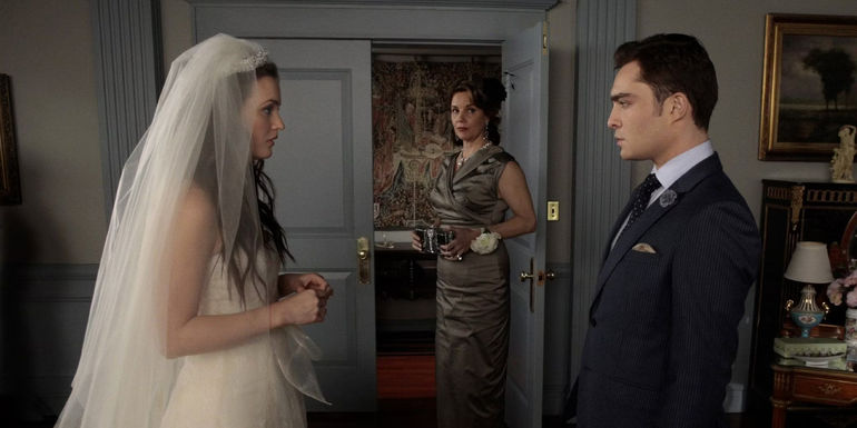 Blair Chuck and Eleanor before Blair's wedding in Gossip Girl