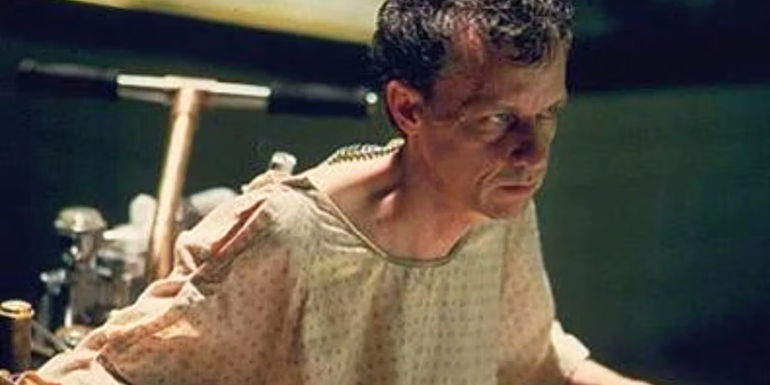 Jason Stryker in a wheelchair looking serious in X-Men 2