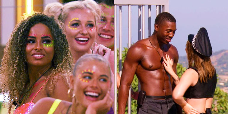 Love Island U.K. contestants participate in various challenges