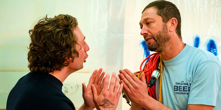 Carmy and Richie arguing in The Bear season 2