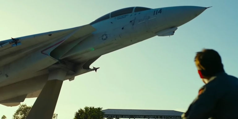 The F-14 Tomcat in Top Gun Maverick