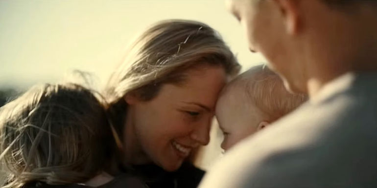 Aaron Quinn and Denise Huskins with their two daughters in American Nightmare on Netflix.