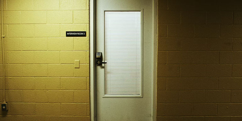 American Nightmare interview room at a police station