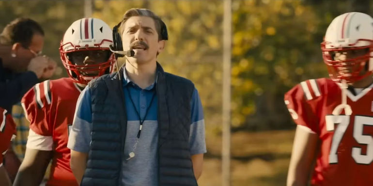 Andrew Shulz as Chip coaches his team in The Underdoggs.