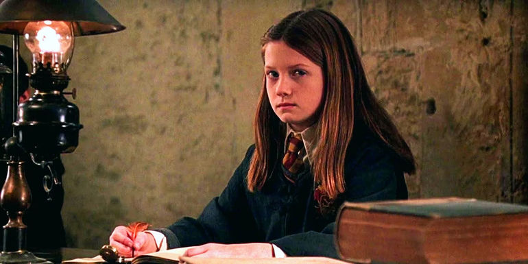 Bonnie Wright as Ginny Weasley in Harry Potter and the Chamber of Secrets