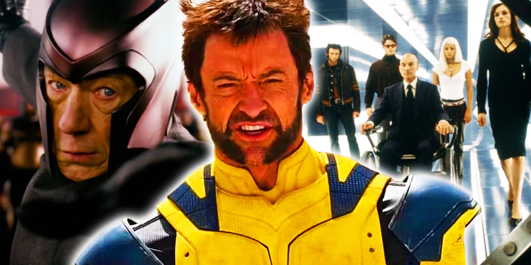 Hugh Jackman as Wolverine in Deadpool 3 image with Magneto and the X-Men in Fox's original X-Men trilogy