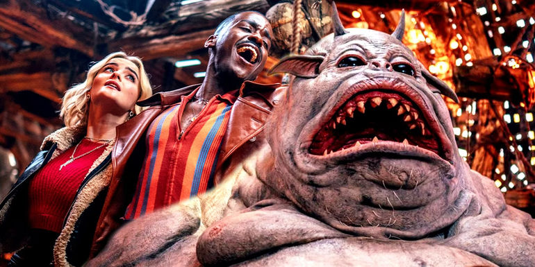 Ruby, Fifteenth Doctor and the Goblin King in Doctor Who