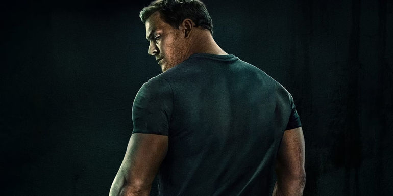 Alan Ritchson on the poster for Reacher season 2