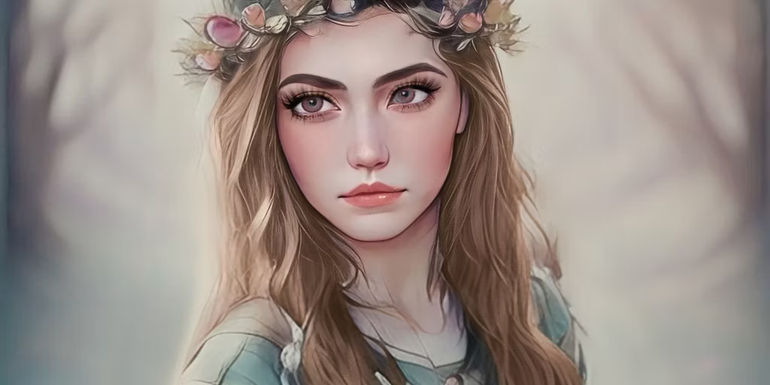 Fan art of Elain Archeron for acotar