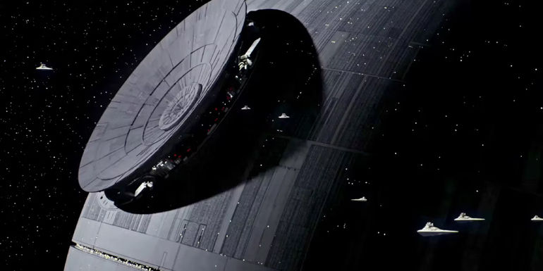 The Death Star in Rogue One.
