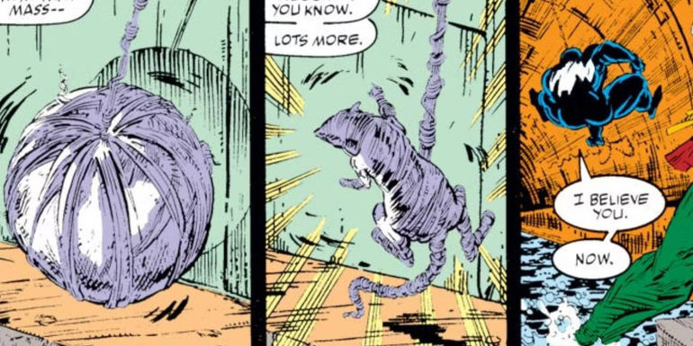 Venom's vacuum-sealing webbing