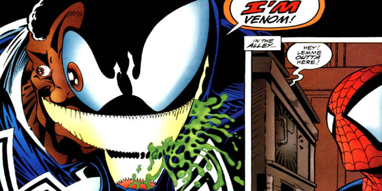 Venom shapeshifting with Spider-Man