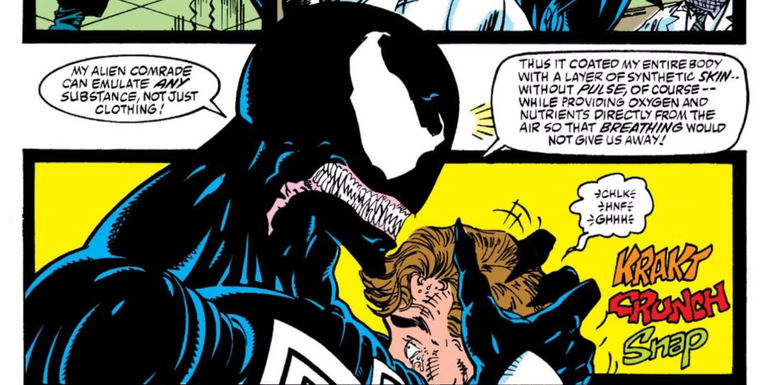 Venom smothers scientist