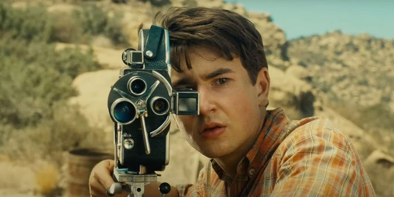 Gabriel LaBelle As Sammy Filming In The Fabelmans