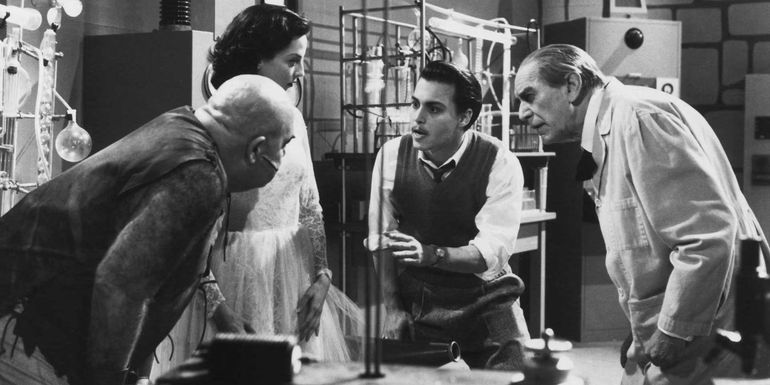 Johnny Depp as Ed Wood & Martin Landau as Bela Lugosi in Ed Wood.