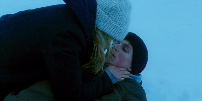 The Postcard Killings Marina and Simon on the snow