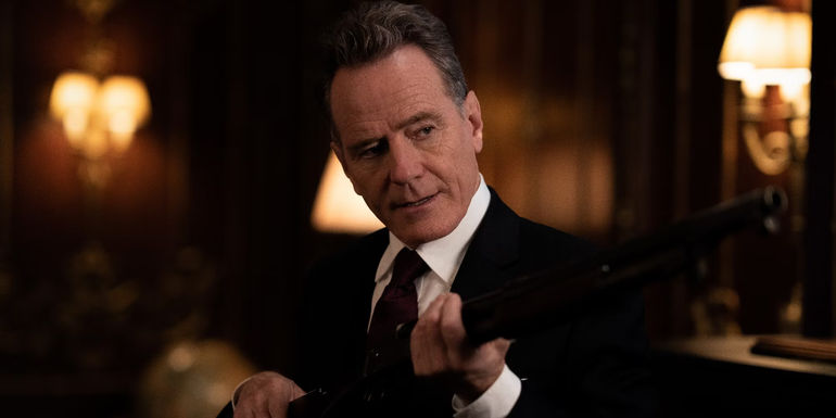 Bryan Cranston As Ritter Holding A Shotgun in Argylle