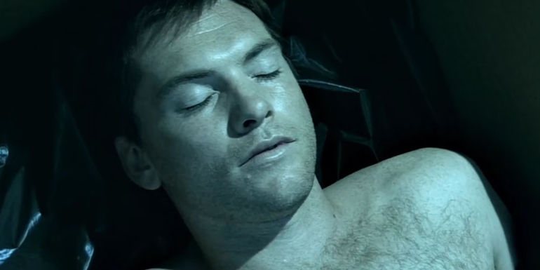 Sam Worthington as a deceased Tom Sully in Avatar