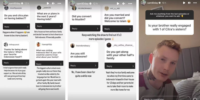90 Day Fiance star Sam Wilson's Instagram Stories about post-90DF plans