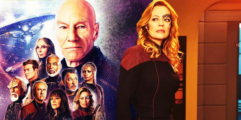 Key artwork for Star Trek: Picard season 3 and Captain Seven of Nine