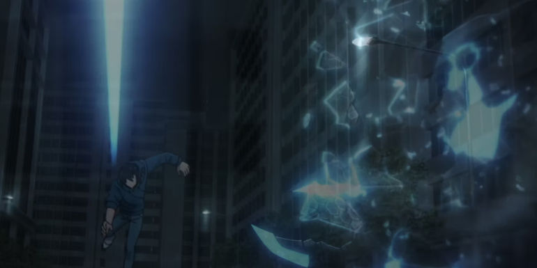 Sung Jin-woo attacks D-rank boss in Solo Leveling