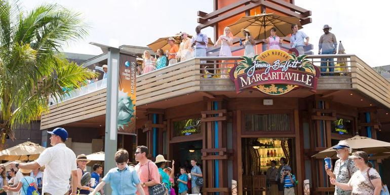 Jimmy Buffett's Margaritaville restaurant in Jurassic World