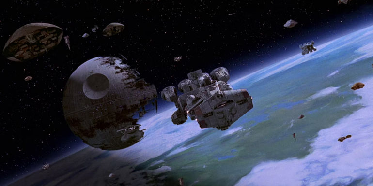 Star Wars: the Battle of Endor in RotJ. 