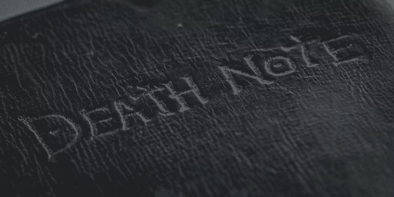 The Death Note in 2017 live-action adaptation