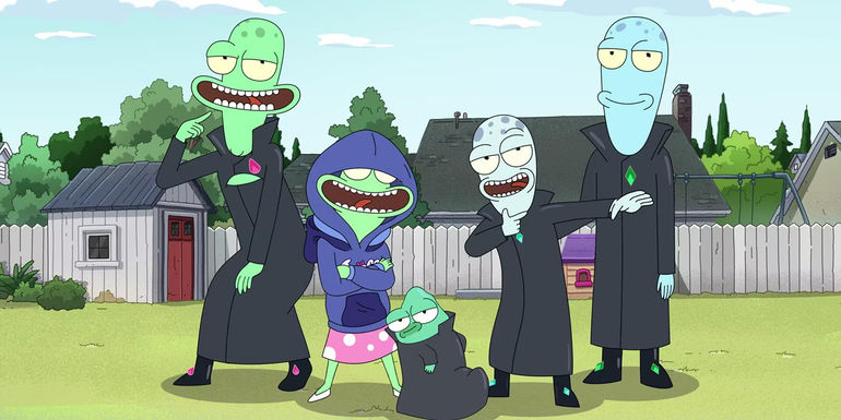 The Solars family photo in Solar Opposites season 4