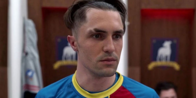 Phil Dunster looking shocked as Jamie Tartt in Ted Lasso