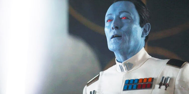 Lars Mikkelsen as Grand Admiral Thrawn in Ahsoka