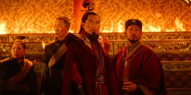 Fire Lord Sozin and his court from Avatar: The Last Airbender