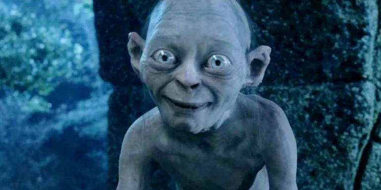 Gollum Creepily Smiling in The Lord of the Rings: The Return of the King