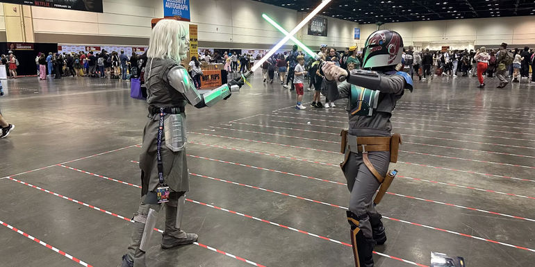 Shin Hati and Sabine Wren cosplay at MegaCon 3