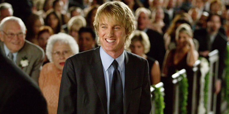 Owen Wilson at a wedding in Wedding Crashers