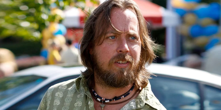 Clegg (Ben Best) looking confused in Eastbound and Down.