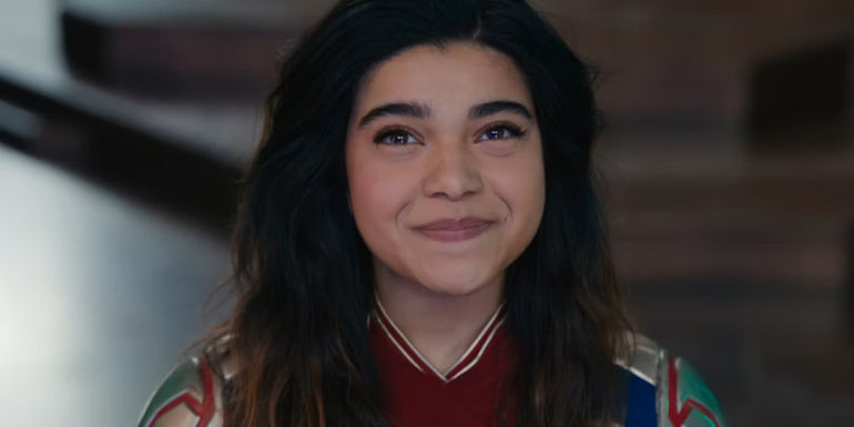Iman Vellani's Kamala Khan Smiles in The Marvels