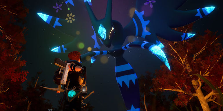 Palworld player with a Suzaku Aqua