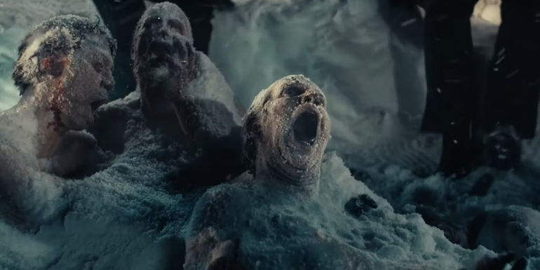 Tsalal researchers frozen in snow in True Detective: Night Country.