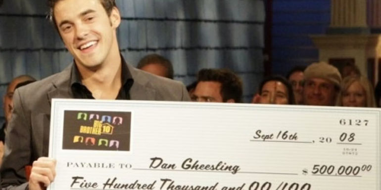 Dan Gheesling Wins Big Brother 10 and Holds Giant Check for $500,000