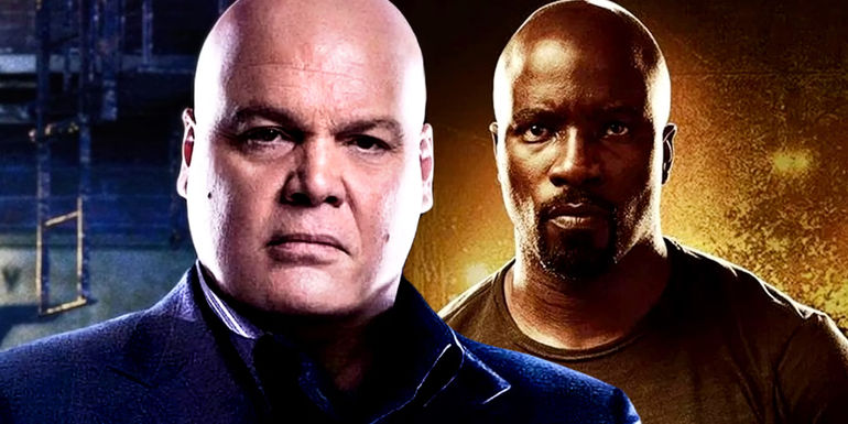 Vincent D'Onofrio's Kingpin and Mike Colter's Luke Cage