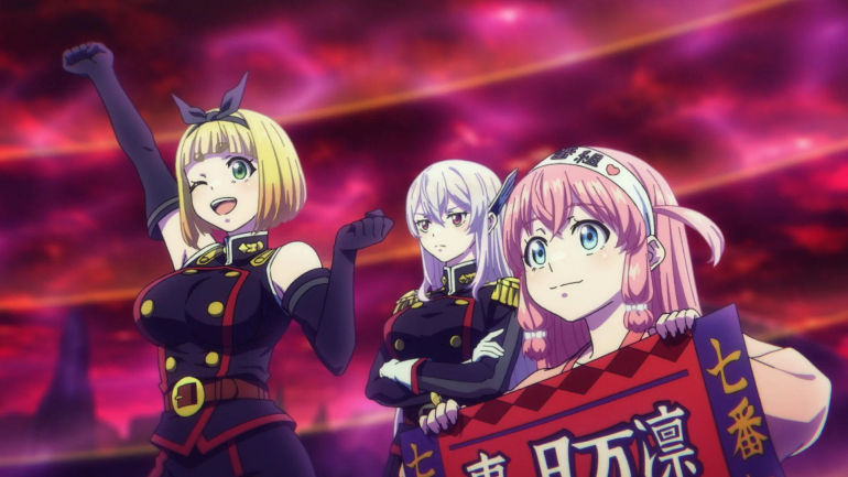 Chained Soldier episode 6 began with Shushu Suruga moving from cheerleader to combatant (Image via Seven Arcs)